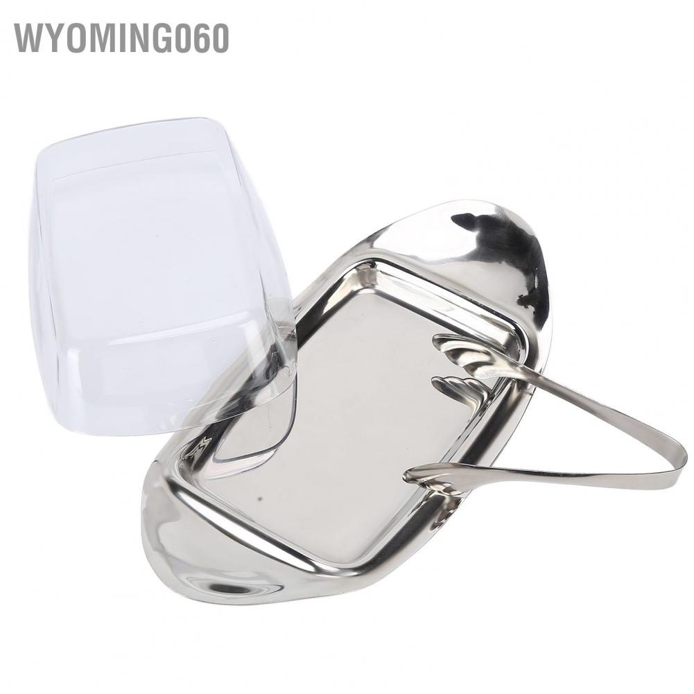 Hộp đựng bơ bằng thép không gỉ Chống rỉ Phô mai Khay ăn nhẹ Loại thuyền có kẹp cho nh
