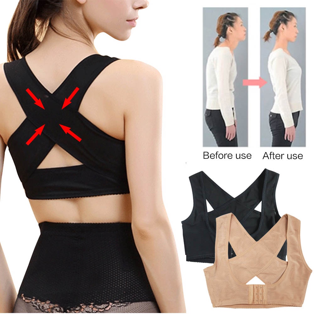 Đai Đeo Hỗ Trợ Điều Chỉnh Tư Thế Lưng / Vai / Xương Sống Tiện Dụng Cho Nữ