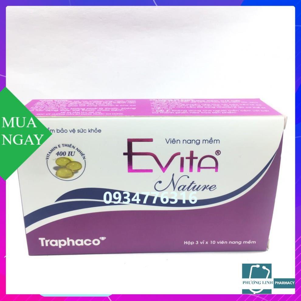 Evita nature hộp 3 vỉ x 10 viên bổ sung vitamin e