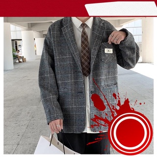 [ hot sale ] Áo Blazer Caro Form Rông Dài Tay BZ09, Áo Khoác Vest Blazer Học Sinh Hàn Quốc Nam Nữ Thời Trang MrHero