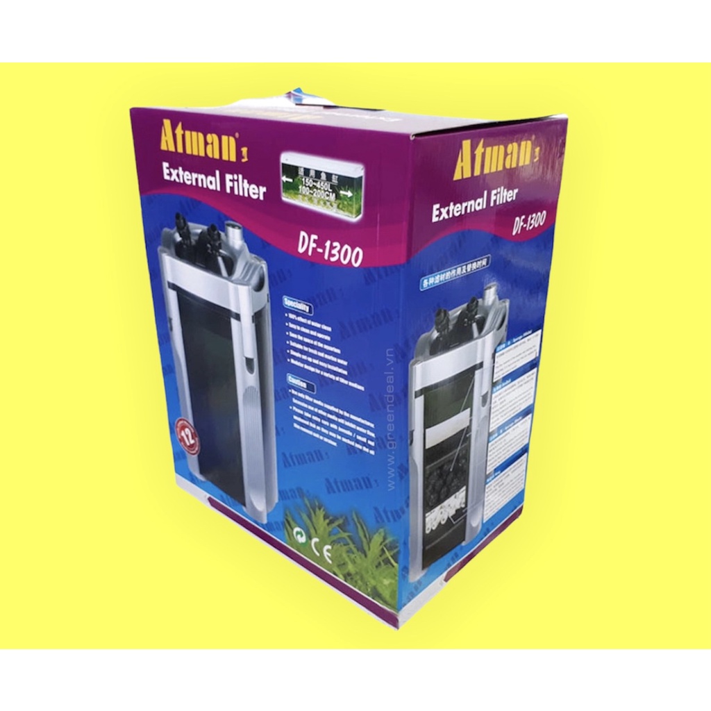 Lọc thùng ATMAN DF-700, DF1000, DF-1300; SUNSUN HW702A - HW703A máy lọc hồ thủy sinh. TẶNG 1kg Sứ viên