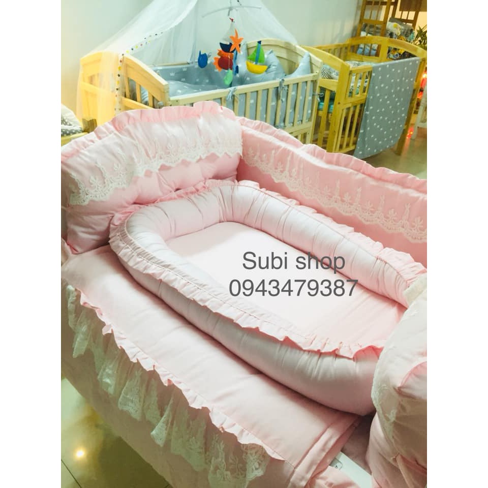 QUÂY XUNG QUANH CŨI_QUÂY GA THIẾT KẾ  MÀU HỒNG PHẤN 100% COTTON - ẢNH THẬT 100% - QUÂY THÁO VỎ GIẶT RIÊNG.