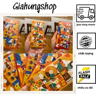 (Sỉ , Lẻ ) Set 6 bao lì xì hottrend 2023