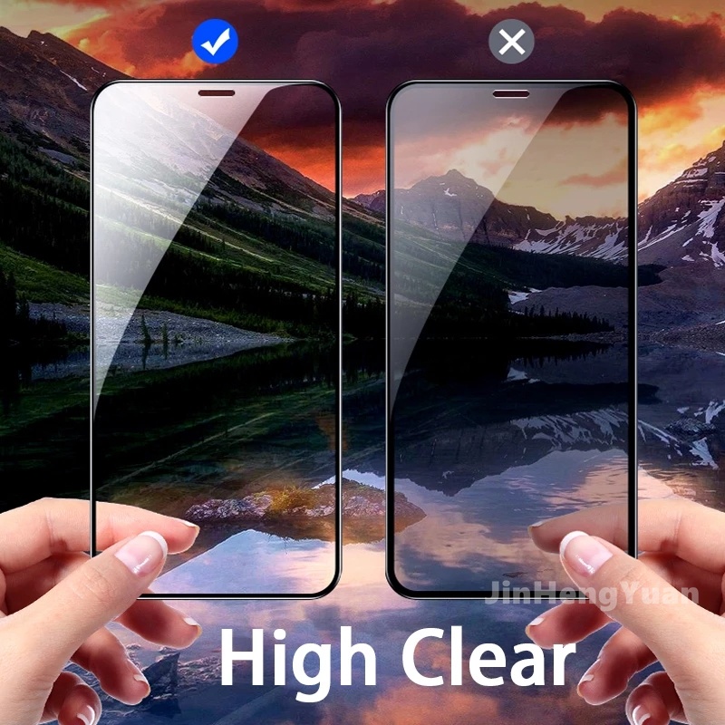 Phù Hợp Kính Cường Lực HD Bảo Vệ Toàn Màn Hình Chống Rơi Vỡ Cho Iphone 13 12 11 Pro Max