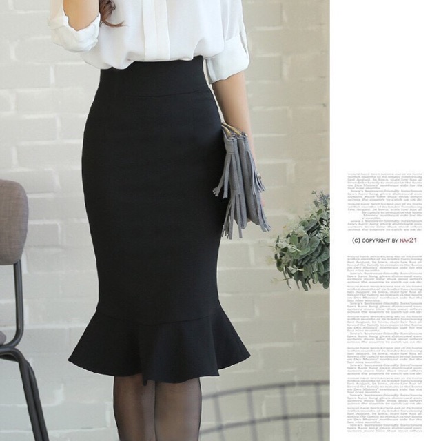 CHÂN VÁY ĐUÔI CÁ có khóa séc kéo dáng dài 55-60cm | BigBuy360 - bigbuy360.vn