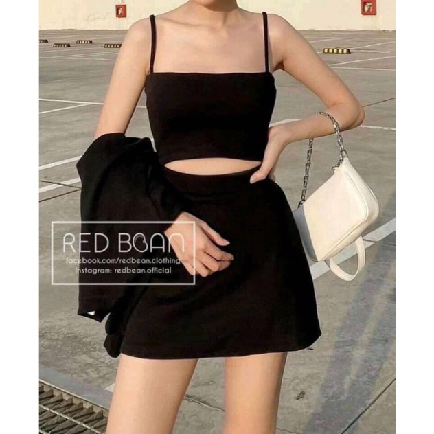 Sét ba áo khoác và áo hai dây + chân váy LN0621 | BigBuy360 - bigbuy360.vn