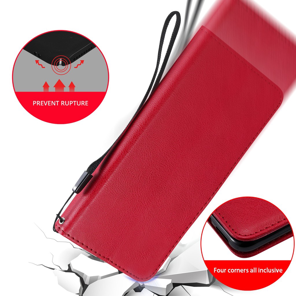 Bao da điện thoại nắp gập chất lượng cao dành cho Samsung Galaxy M10 M20 M30 M40 M10S M30S M11 M21 M31