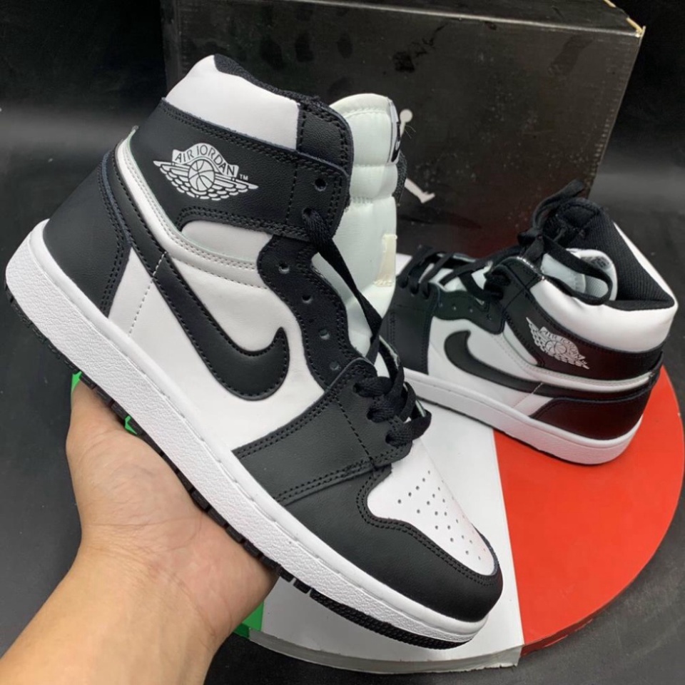 Giày jordan 𝐜ổ 𝐜𝐚𝐨 ⚡️𝐅𝐑𝐄𝐄 𝐒𝐇𝐈𝐏⚡️ Giày jordan Nâu đen cổ cao hàng cao cấp nam nữ full box TẶNG Keo Dán Giày S