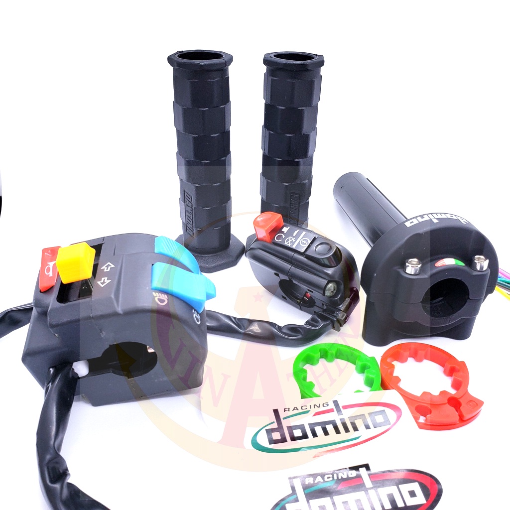 Combo cùm tăng tốc domino + 2 cùm công tắc FZ + bao tay daytona loại 1 gắn wave dream si ex cub rai win,..