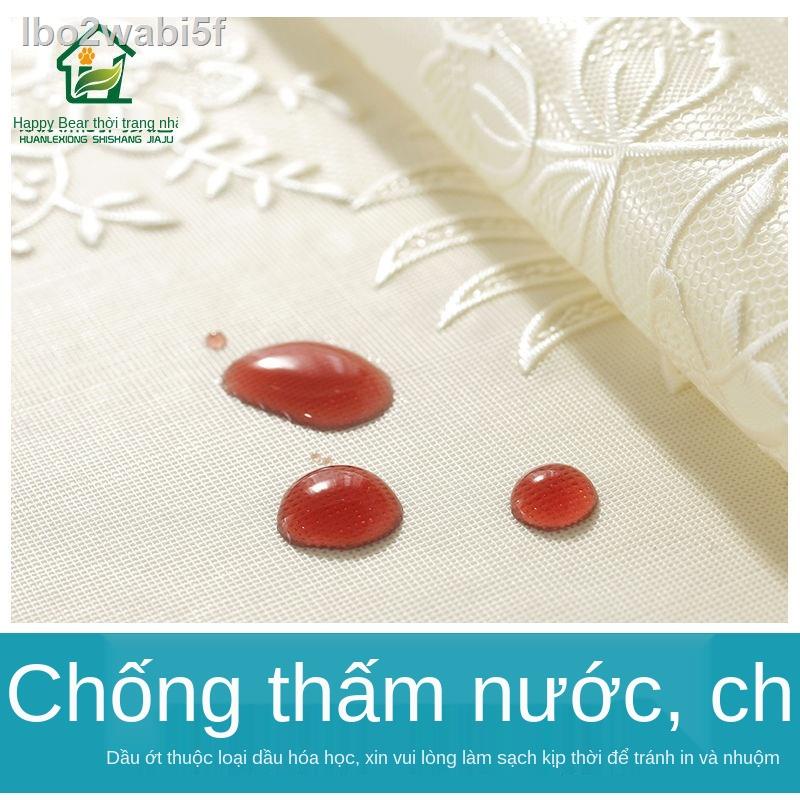 △ ﹉  lbo2wabi5fKhăn trải bàn hình bầu dục không thấm nước, chống bỏng, dầu, khăn PVC phong cách Châu Âu dù