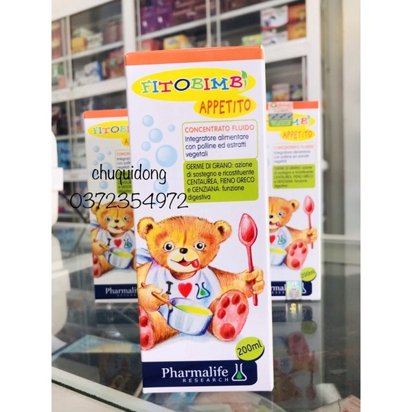 Appetito Fitobimbi_Tăng cường hệ tiêu hoá giúp trẻ ăn ngon miệng hơn chai 200ml