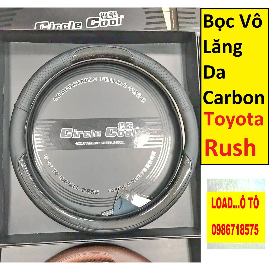 Bọc Vô Lăng Toyota Rush Vân Carbon cao Cấp