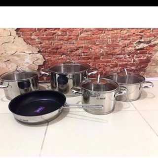 Bộ nồi inox Arber của Đức - 5 chiếc