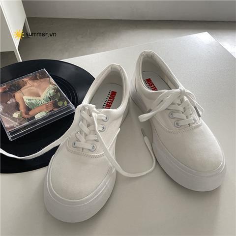 Giày Vải Canvas Đế Dày Xỏ Ngón Thời Trang Đường Phố Hàn Quốc 2022