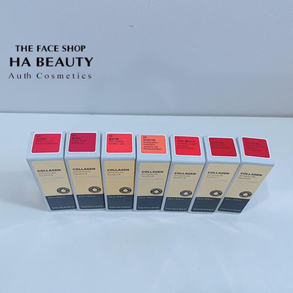 (AUTH_Korea) Son thỏi COLLAGEN AMPOULE LIPSTICK The Face Shop