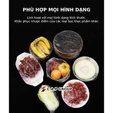 100 Màng Bọc Thực Phẩm Có Chun Co Dãn Tái Sử Dụng Được
