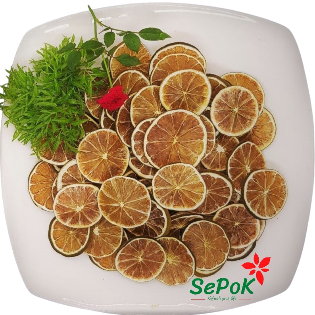 Chanh Tươi Thái Lát Sấy Khô Loại I -  50g/100g - Làm Trà Thanh Nhiệt, Bổ Sung Vitamin, Giữ Dáng, Đẹp Da - SePok