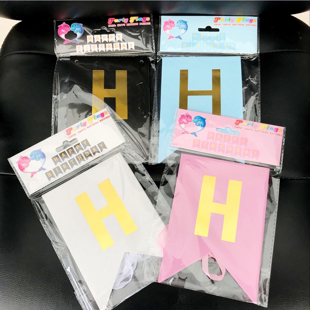 Dây Chữ Happy Birthday ️️ĐUÔI ️CÁ️ Nhiều Màu Đẹp Trang Trí Sinh Nhật Cho Bé, Sinh Nhật Bạn Trai, Bạn Gái