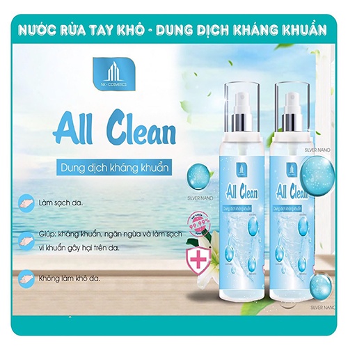 Nước rửa tay kháng khuẩn ALL CLEAN công nghệ nano | BigBuy360 - bigbuy360.vn