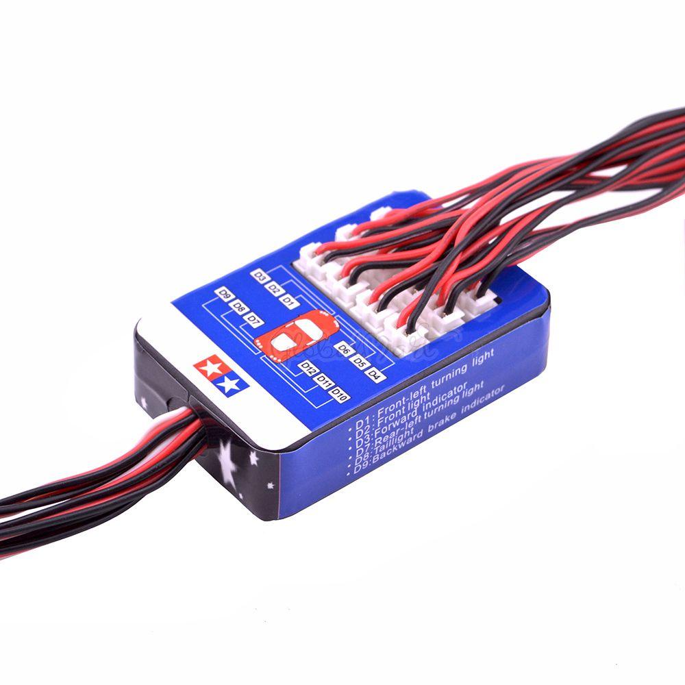 Bộ Đèn 4 Màu Cho Xe Điều Khiển Từ Xa Yokomo Tamiya HSP HPI AXIAL RC4WD T raxxas 1: 10