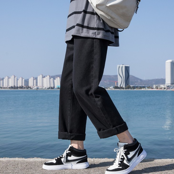 [Baggy Nam] Quan jean nam Đen baggy ống suông rộng tại Baggy Store 88 | BigBuy360 - bigbuy360.vn