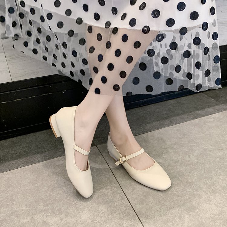 Giày Nữ 3p Có Quai Kiểu Búp Bê