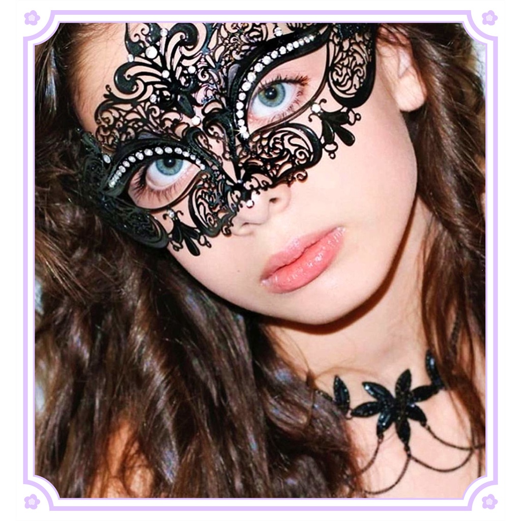 1 Máy Tính Halloween Mặt Nạ Ren Gợi Cảm Mặt Nạ Ren Dự Tiệc Dạ Hội Trang Phục Mặt Nạ Hóa Trang Unisex Halloween Quà Tặng Hộp Đêm Mặt Nạ Mắt