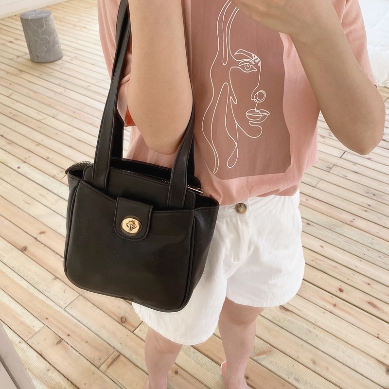 Túi Đeo Vai Màu Sắc Đơn Sắc Thời Trang Cao Cấp Cho Nữ