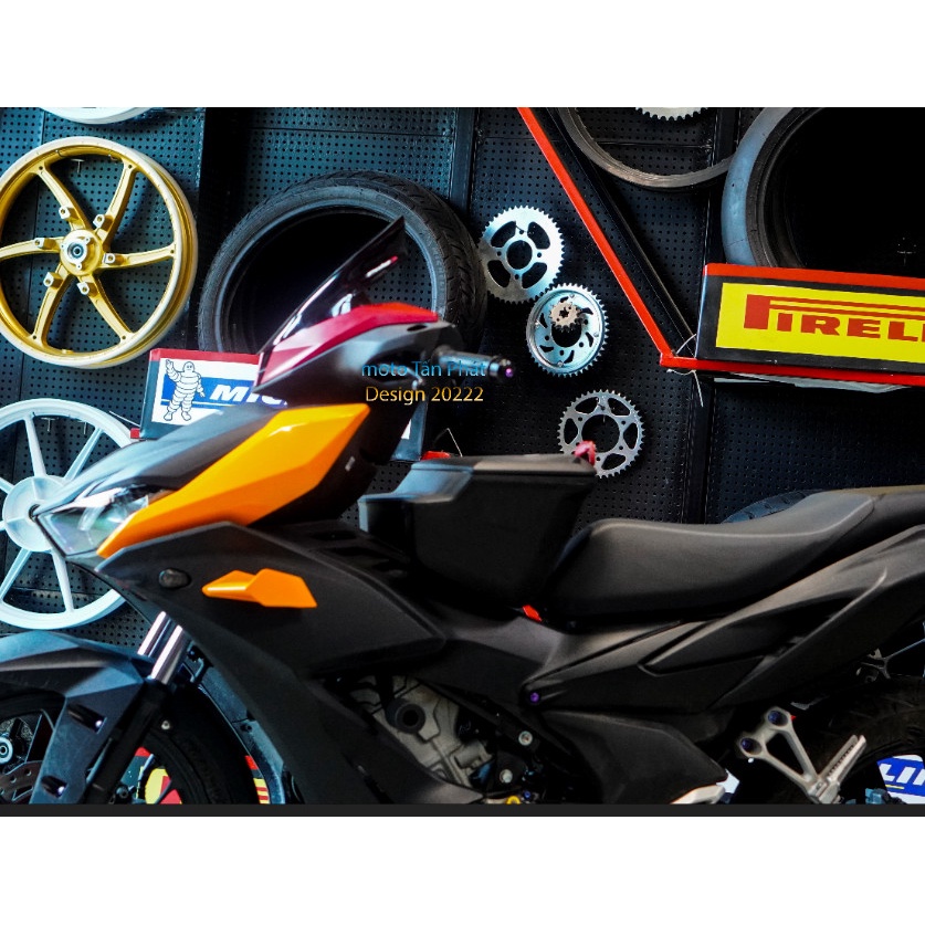 mão winner x v3, kính chắn gió kiểu bmw độ winner x v3