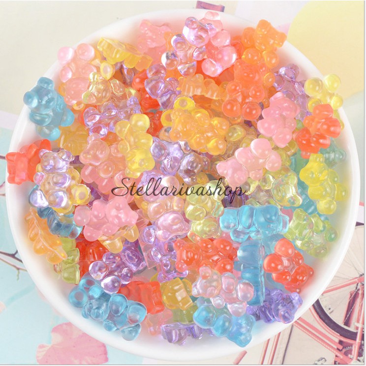 Charm Gummy gấu kẹo dẻo làm slime quà tặng trang trí