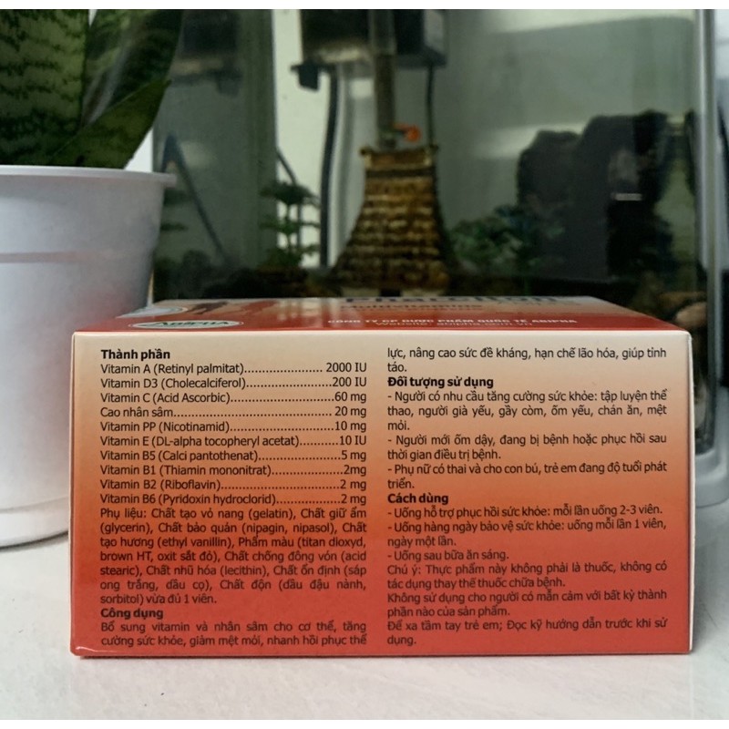 Pharciton -Bổ sung Vitamin và khoáng Chất ,giúp ăn ngon miệng (hộp 60 viên ) | Thế Giới Skin Care