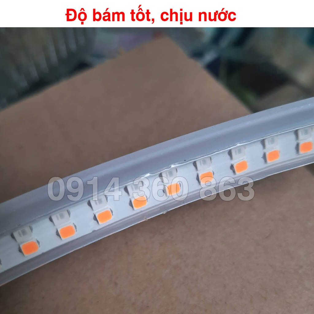 Keo 2 mặt trong suốt dán led chóa đèn