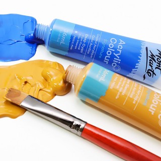 Màu vẽ acrylic mont marte - dạng tuýp màu lẻ 75ml cho vẽ tường, vẽ vải, vẽ áo..