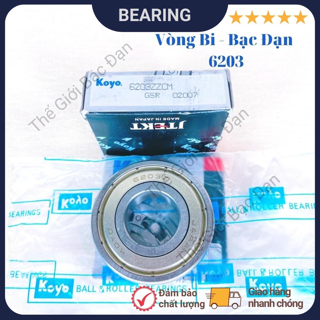 Vòng bi bạc đạn 6202 ZZCM KOYO -hàng đẹp - chất lượng cao -Thế Giới Bạc Đạn