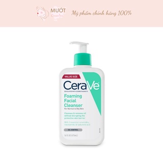 Sữa rửa mặt cerave foaming facial cleanser 473ml