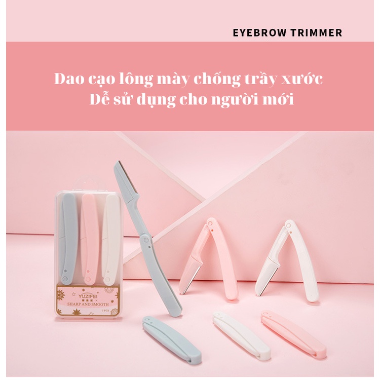 Dao cạo lông mày LIG dạng gập không gỉ an toàn dễ dàng sử dụng