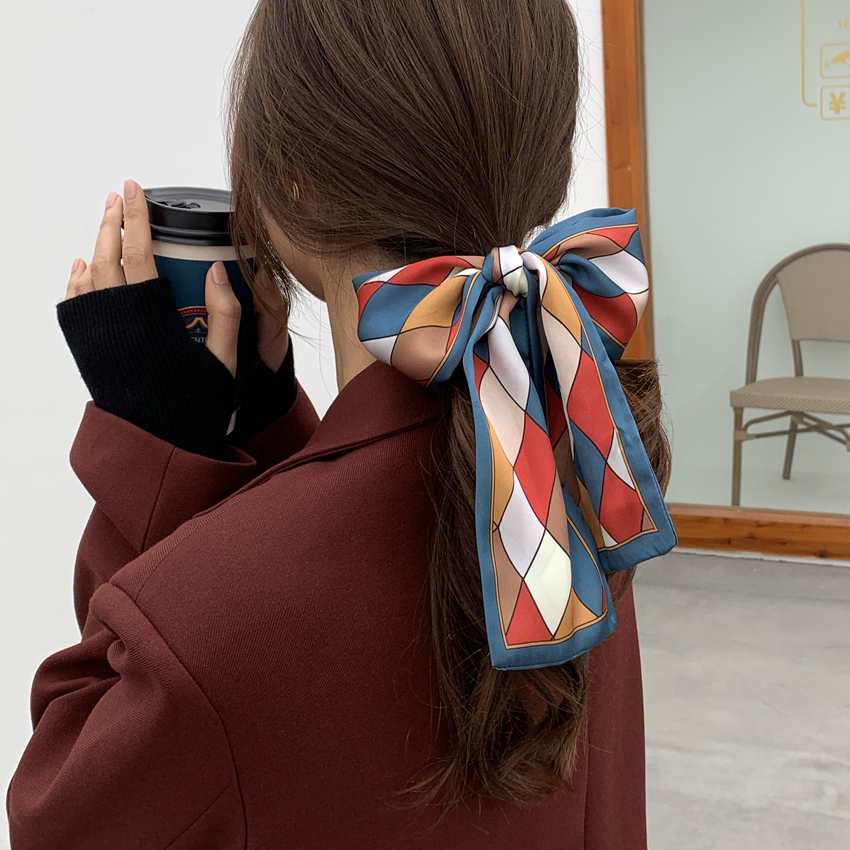 Dây Cột Tóc Lụa Phong Cách Hàn Quốc Xinh Xắn Cho Nữ