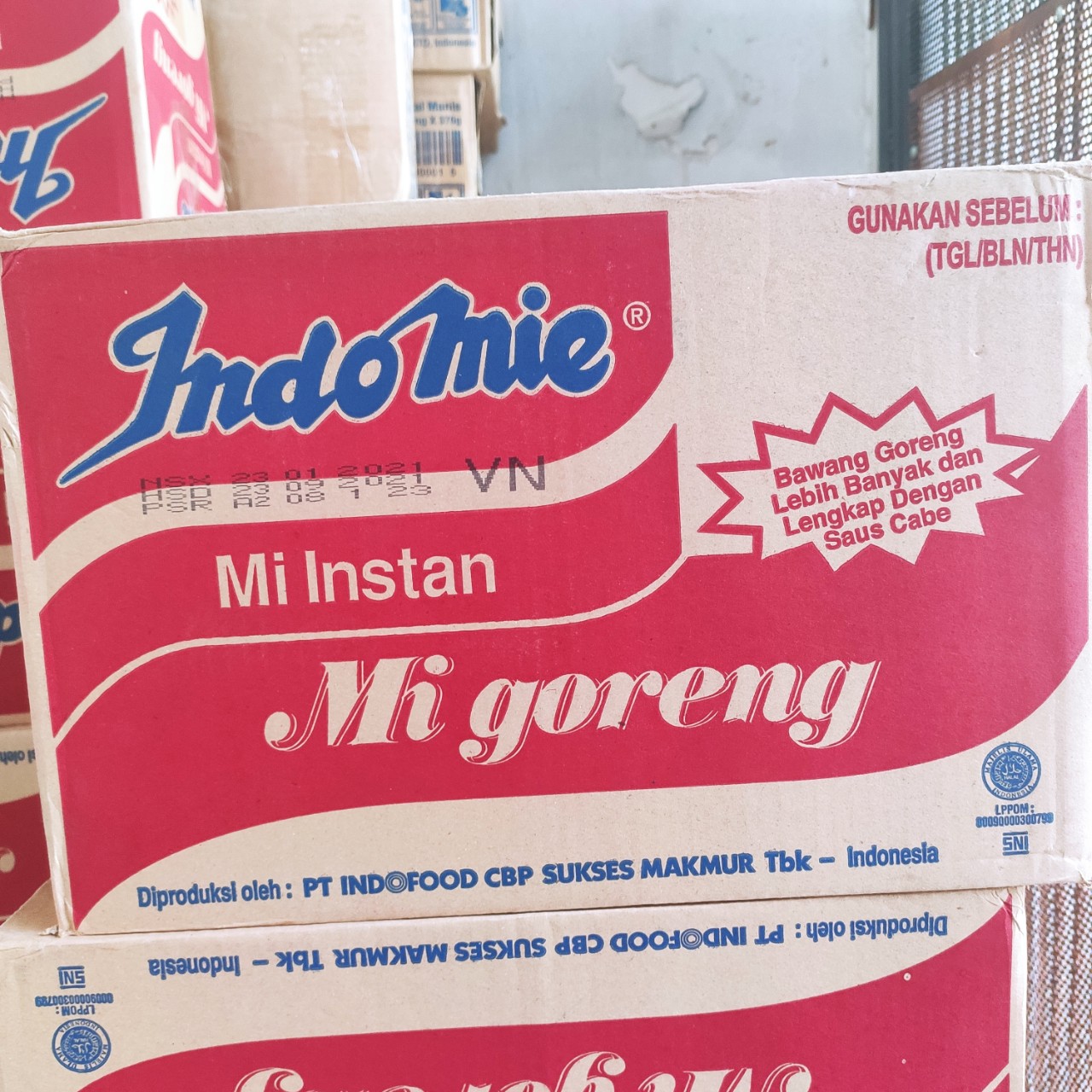 Mì xào khô số 1 thế giới Goreng indomie Indofood thùng 40 gói đủ vị