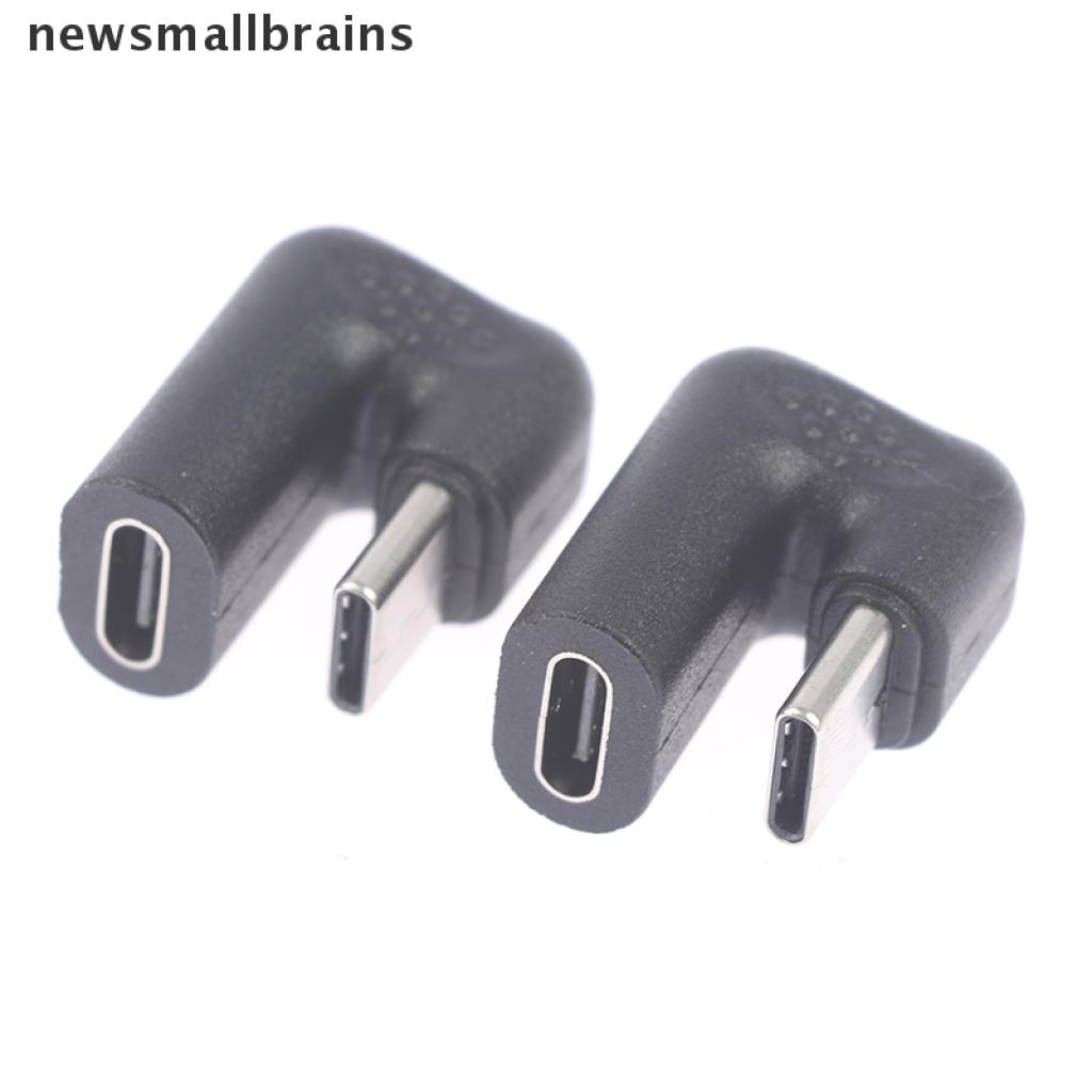 Newsmallbrains 180 Degree Right Angle USB 3.1 Type C Male To Female USB-C Converter Adapter NSB