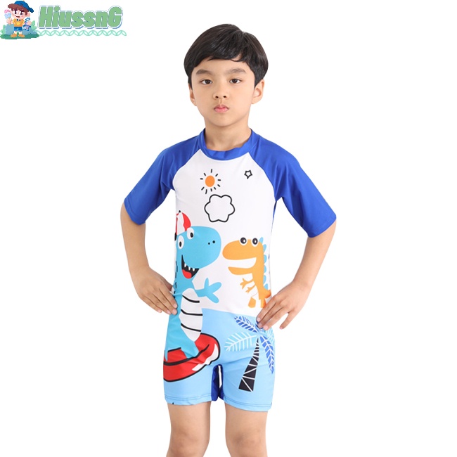 Đồ Bơi Một Mảnh Khô Nhanh Chống Nắng In Họa Tiết Hoạt Hình Cho Bé Trai 4-8 Tuổi