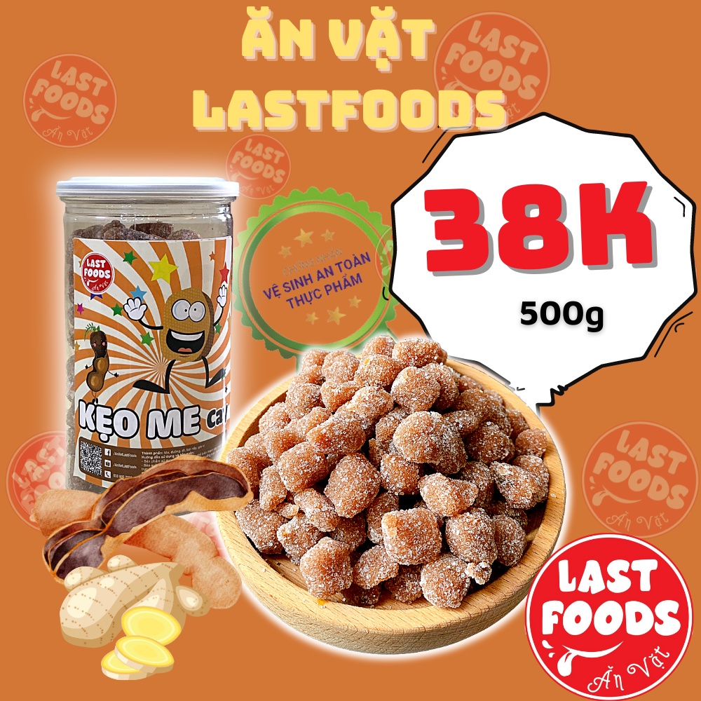 Kẹo me cay 500g hũ pet ,ăn vặt LASTFOODS Hà Nội với các mẫu đồ ăn vặt các miền đầy đủ hương vị thơm ngon giá rẻ