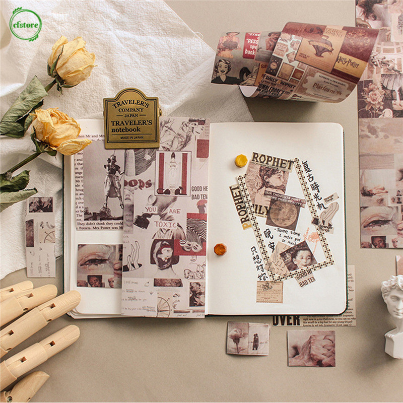 Nhãn dán họa tiết xinh xắn dùng trang trí sổ lưu niệm