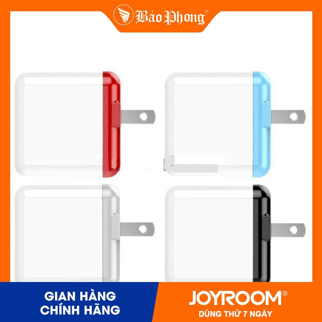 [Mã 2404EL10K giảm 10K đơn 20K] Củ sạc 2 cổng 3.1A kèm cáp JOYROOM L-L219 HTL cốc cóc