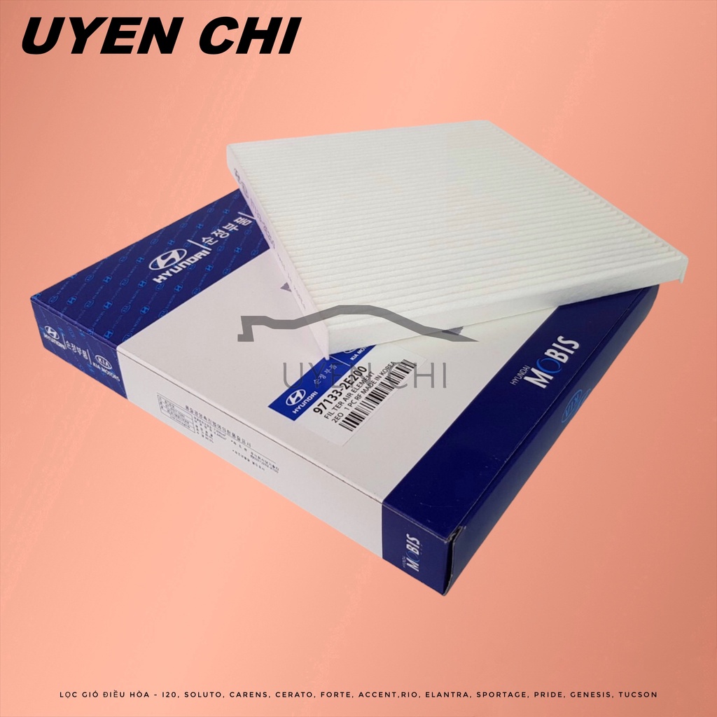 Lọc gió điều hòa, máy lạnh xe Forte, Cerato, Soluto, Accent, Carens, Rio, Elantra,