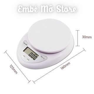 Cân Thực Phẩm - Nhà Bếp Điện Tử Mini 5Kg | Electronic Kitchen Scale - Embé Mỡ