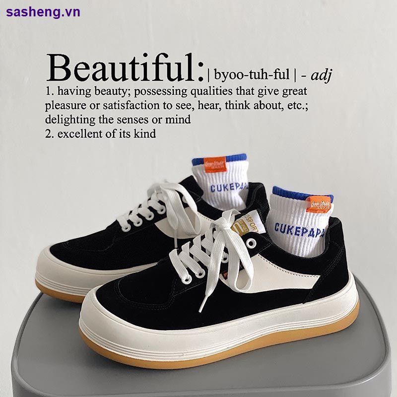 Giày thể thao canvas đế dày phong cách Harajuku Nhật Bản dễ thương cho nam