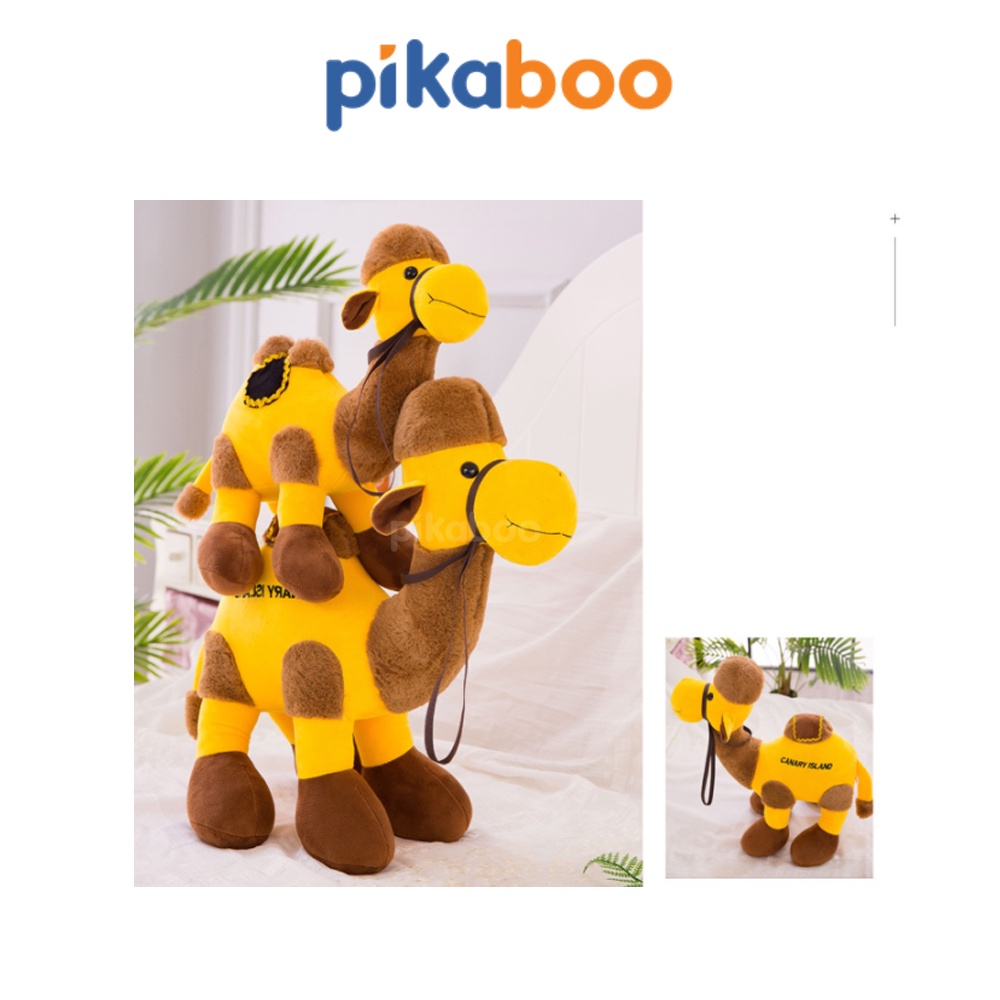 (Summer Sale 50%) Gấu bông lạc đà size 50cm cao cấp Pikaboo bằng vải cotton nhung lông mềm mịn co dãn