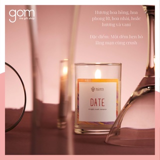 Nến thơm từ sáp cọ không khói của Candle Cup -  Date - Mùi hương lãng mạn, ngọt ngào