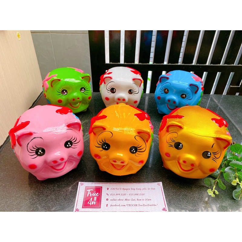 (20x15x16cm) Heo đất Chuồn Chuồn tuổi thơ (ống tiết kiệm), hàng sơn bóng mịn, hình vẽ tay sắc nét, ship hoả tốc HCM