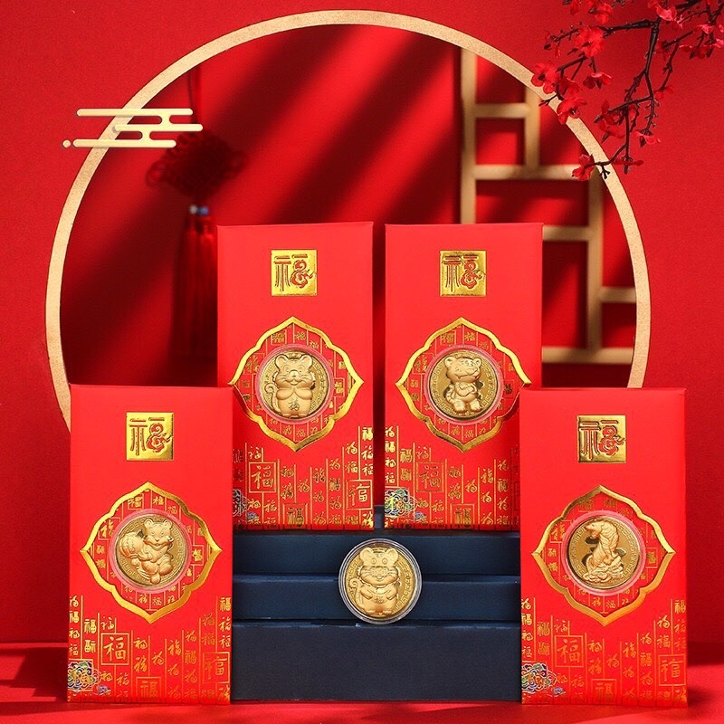 Bán sỉ combo 50 bao lì xì hổ vàng ( cọp vàng) 2022